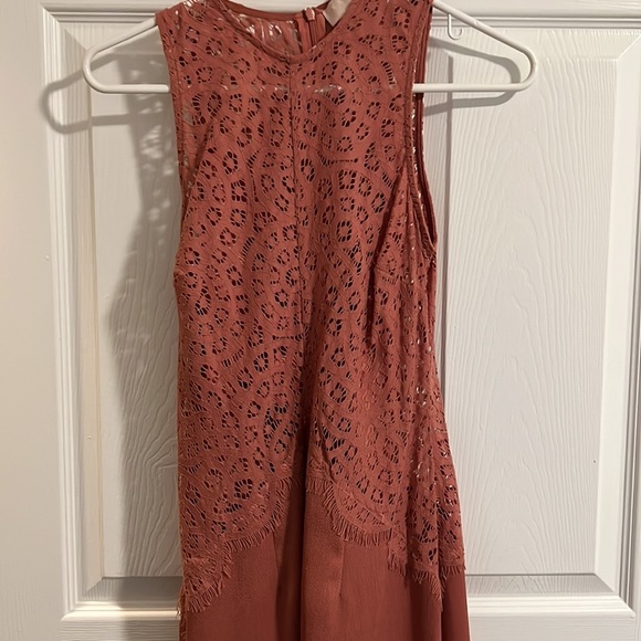 Keepsake The Label Lace Midi Dress Pink Blush - Picture 2 of 4